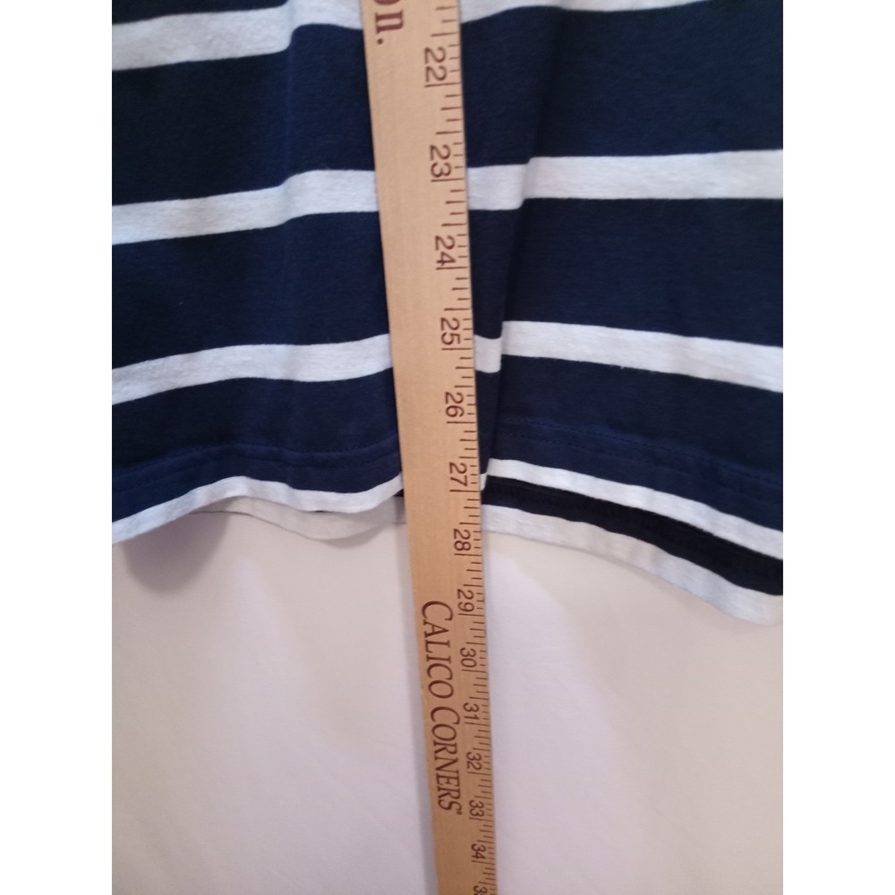 Men's Columbia Omni Shade Polo Shirt, XL, Navy Blue White Striped - Picture 4 of 5